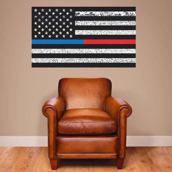 The Red Line Wall Print